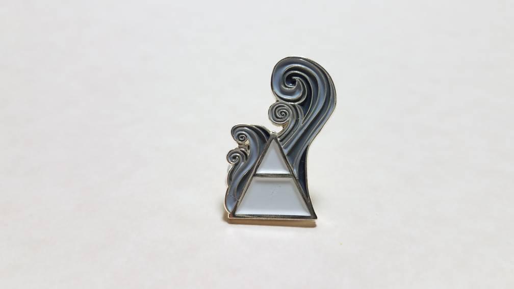 Alchemical symbol for air pin