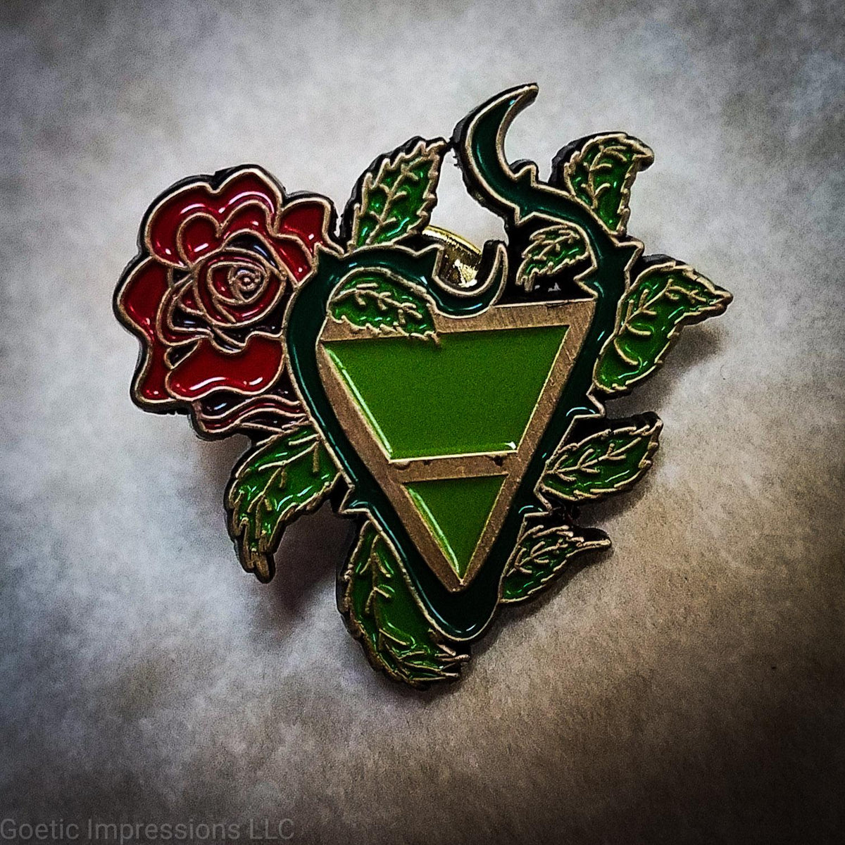 Element Pin Set Earth Alchemical Element Enamel Pin - Goetic Impressions