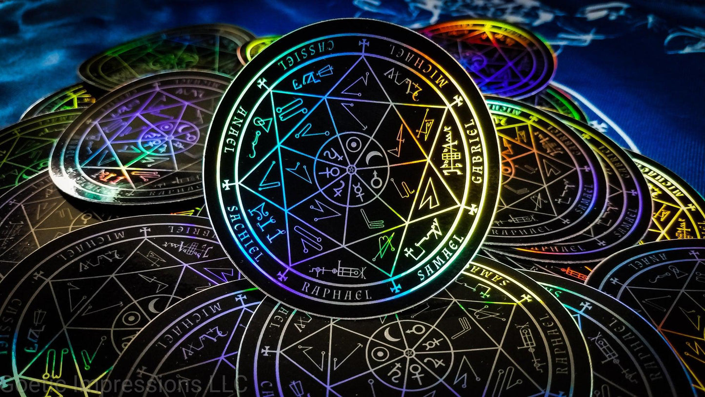 7 Planetary Archangel seal holographic sticker