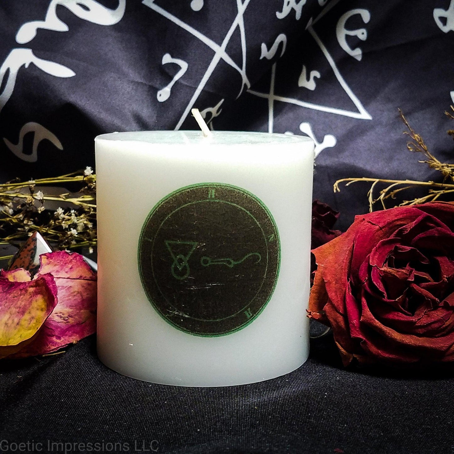 Archangel Anael White Pillar Candle