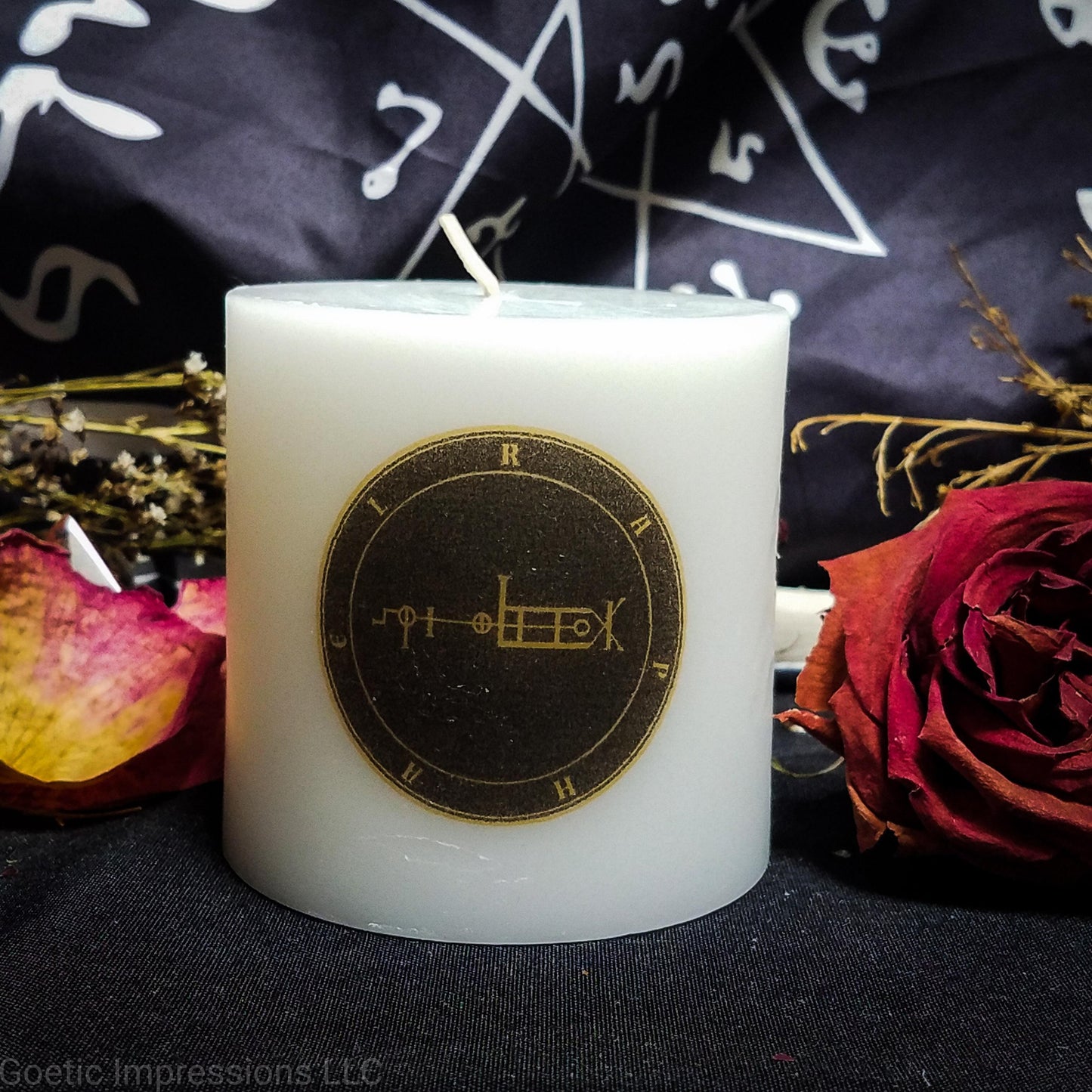 Archangel Raphael White Pillar Candle