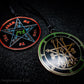 Seal of Astaroth sigil pendant with Pentacle of Solomon on reverse side.