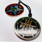 Seal of Astaroth sigil medallion with Pentacle of Solomon on reverse side.