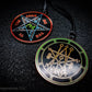 Seal of Astaroth sigil medallion with Pentacle of Solomon on reverse side.