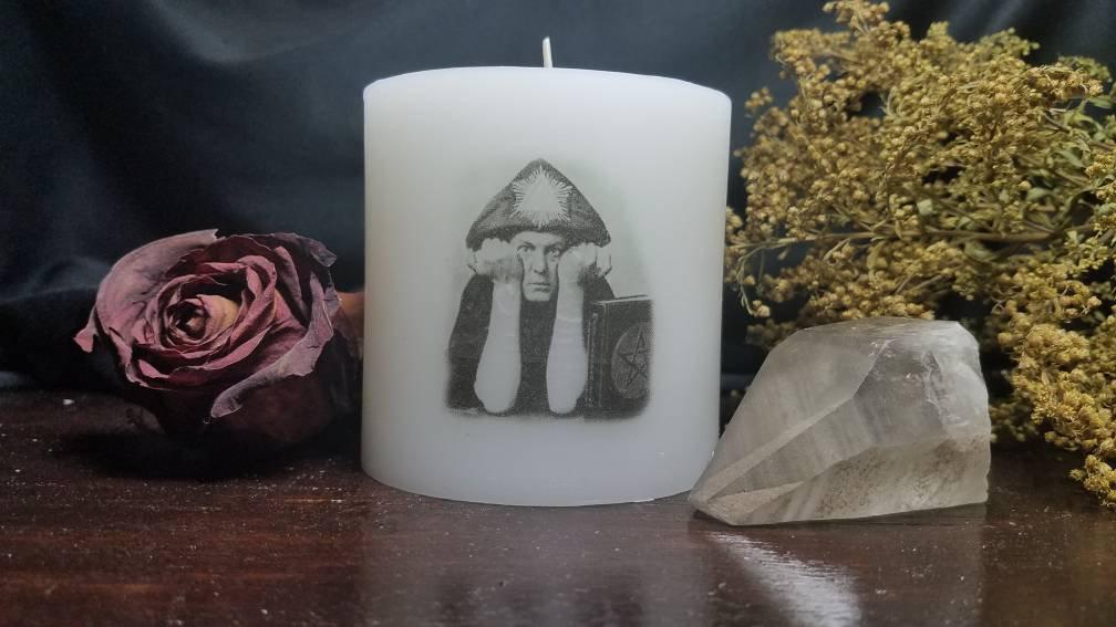 Attitude of Pan Aliester Crowley Candle