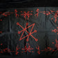 Red and Black Azazel sigil altar cloth