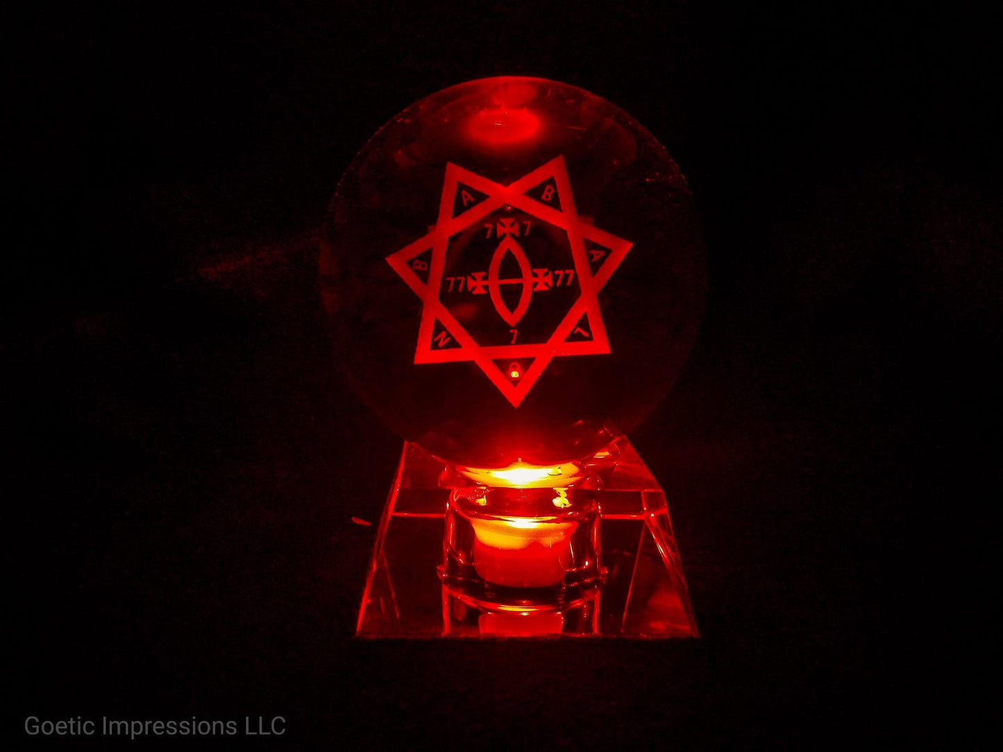 Red Babalon Crystal ball