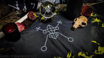 Lesser Key of Solomon: Ars Goetia King Bael Altar Cloth