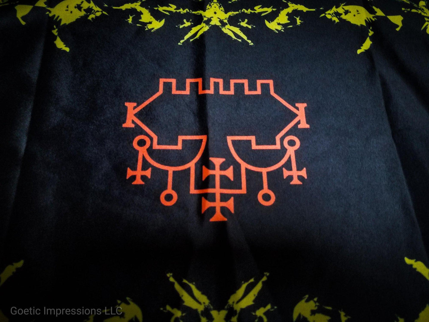 Yellow and Orange Belial Altar Cloth