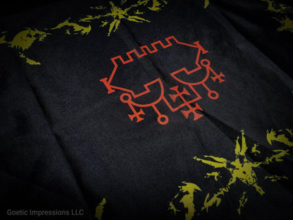 Yellow and Orange Belial Altar Cloth