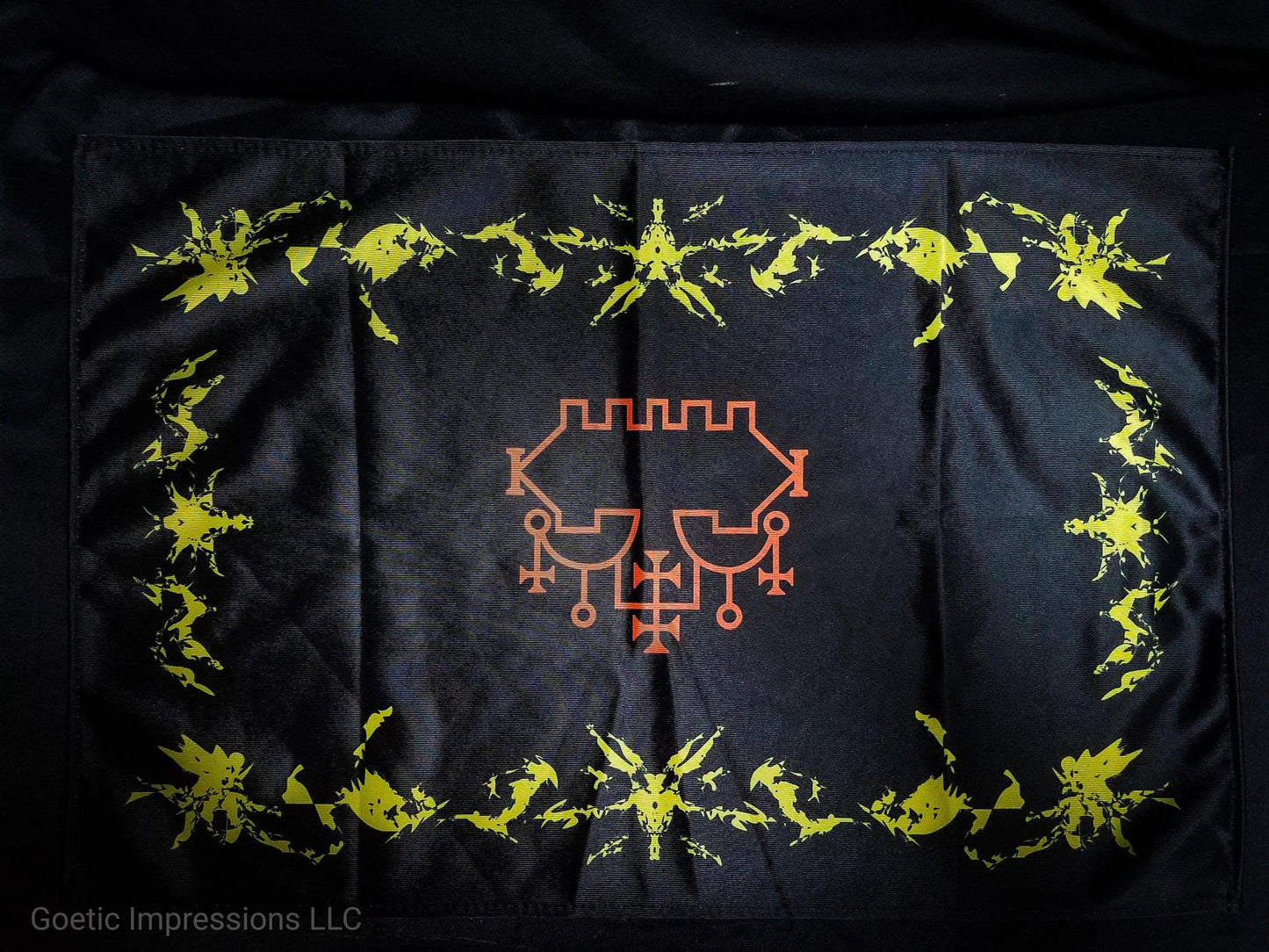 Yellow and Orange Belial Altar Cloth