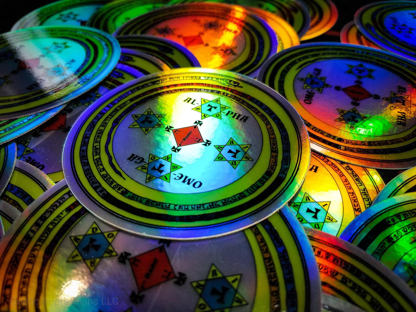 Circle of Solomon holographic sticker.