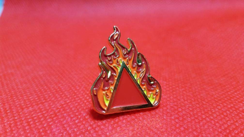 Fire alchemy enamel pin