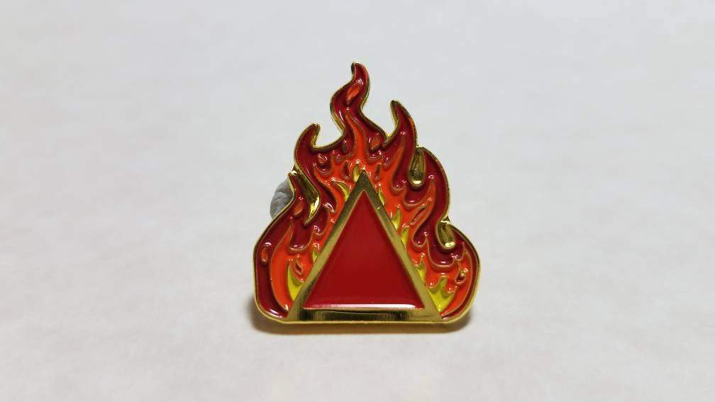 Alchemical Symbol for fire enamel pin