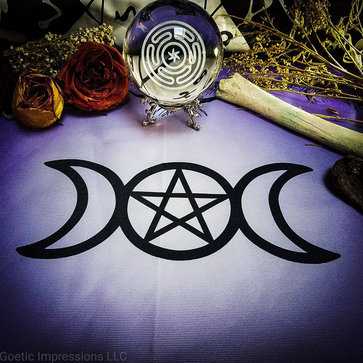 Triple Moon Altar Cloth