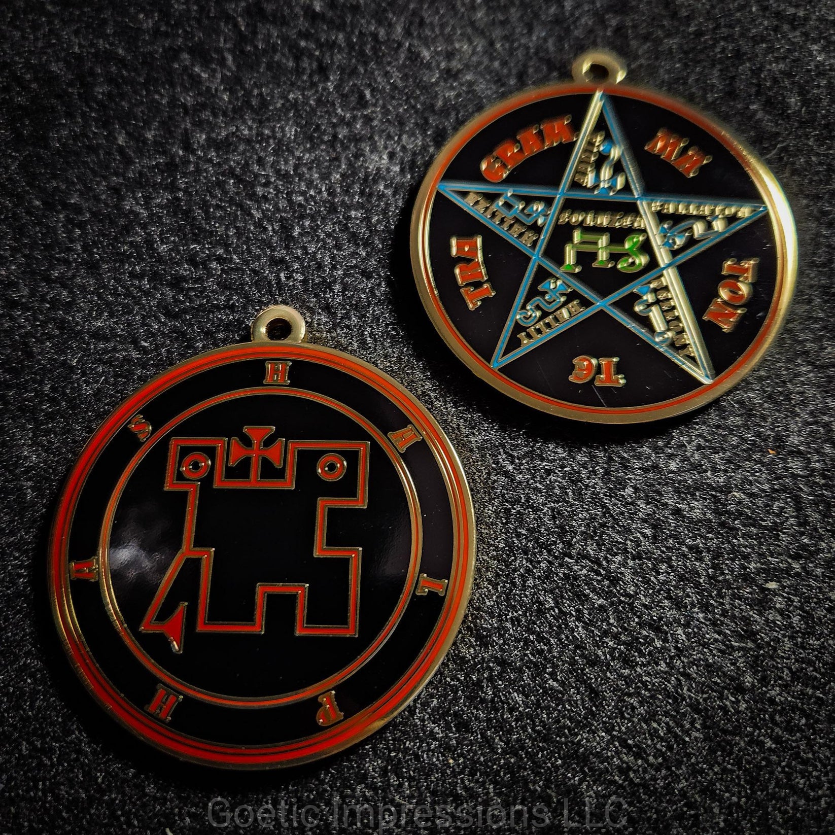 Halphas Sigil Medallion: Ars Goetia Demon Seal Pendant – Goetic Impressions