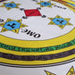 Close up of a fully colored Lesser Key of Solomon Goetic Evocation Ritual Mat