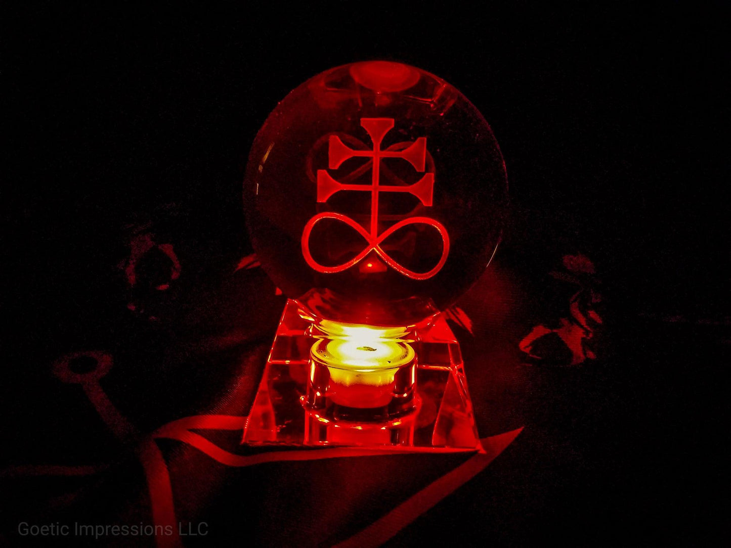 Red Leviathan sigil crystal ball