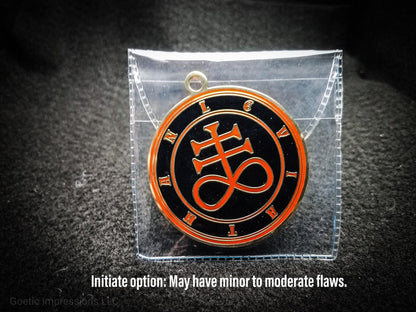 Initiate Black and Red Leviathan Seal pendant