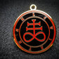 Black and red Leviathan Sigil Pendant