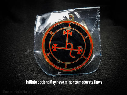 Initiate Red and Gold Lilith seal pendant