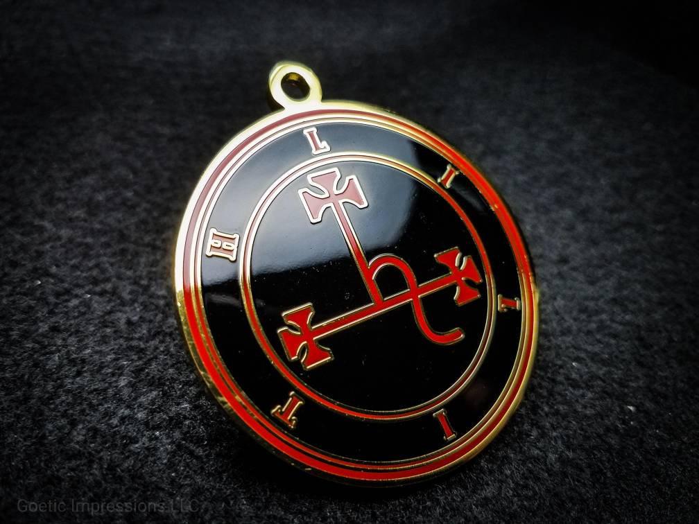 Black and Red Lilith seal pendant