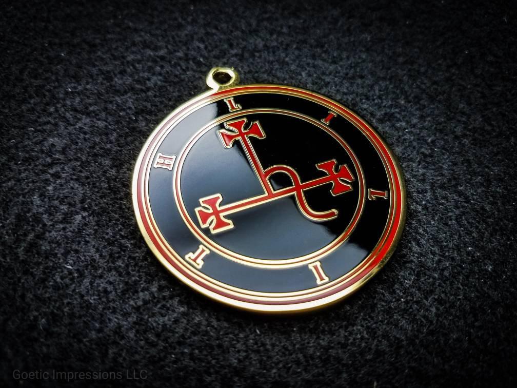 Red and Gold Lilith seal pendant