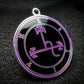 Black and Purple Lilith sigil pendant