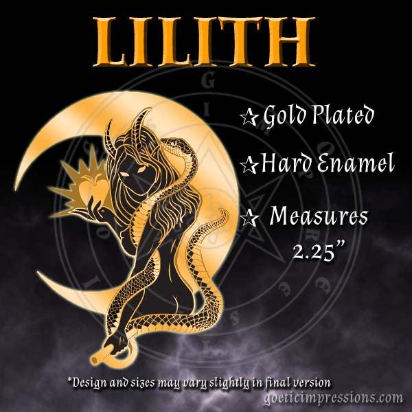 Lilith: Dark Deities Enamel Pin