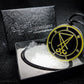 Yellow and Silver Lucifer Sigil pendant with gift box