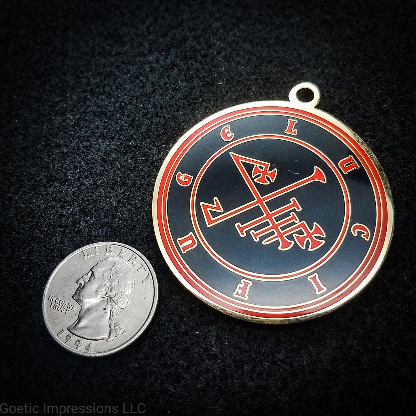 Lucifuge sigil pendant