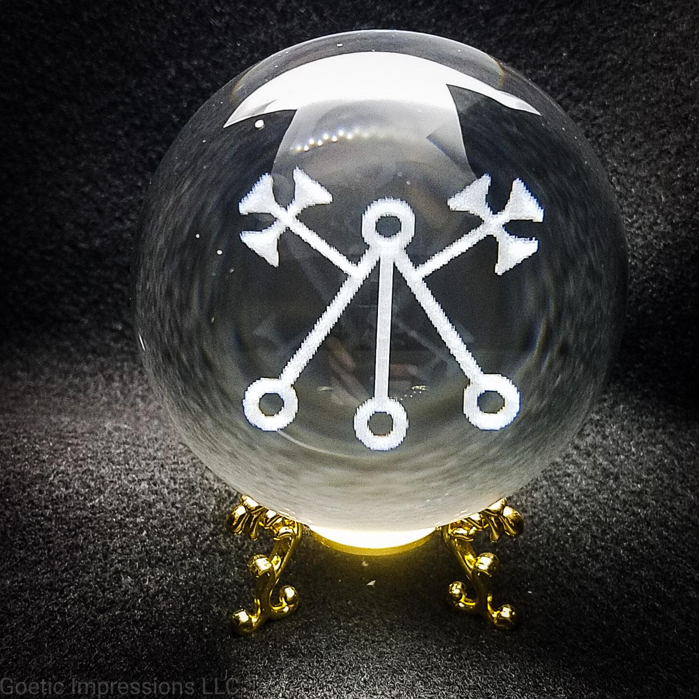 Lesser Key of Solomon: Ars Goetia Marbas sigil crystal ball