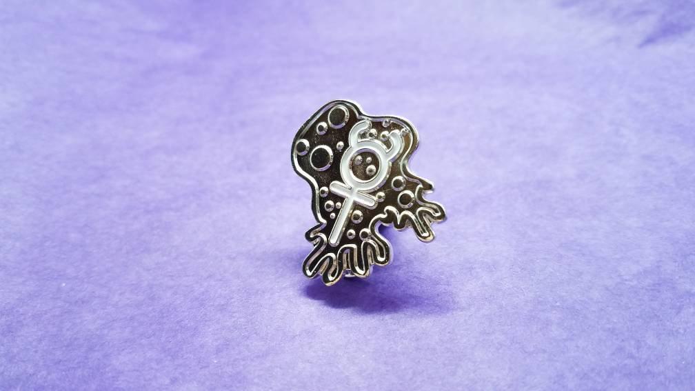 Mercury sign enamel pin