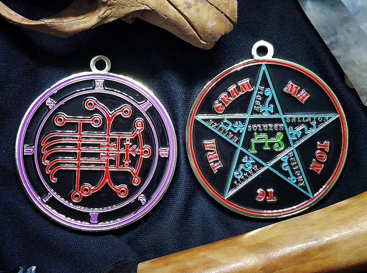 Naberius Sigil Medallion: Ars Goetia Demon Seal - Goetic Impressions