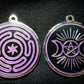 Stropholos Sigil Pendant with Triple Moon Pentagram symbol on reverse side.