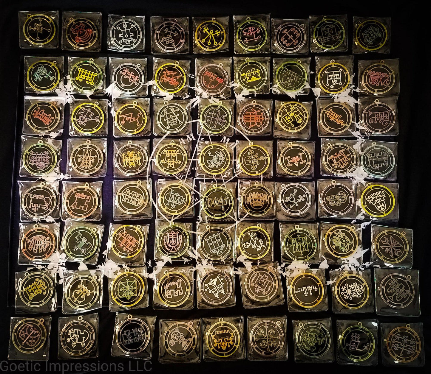 All 72 goetic seal medallions