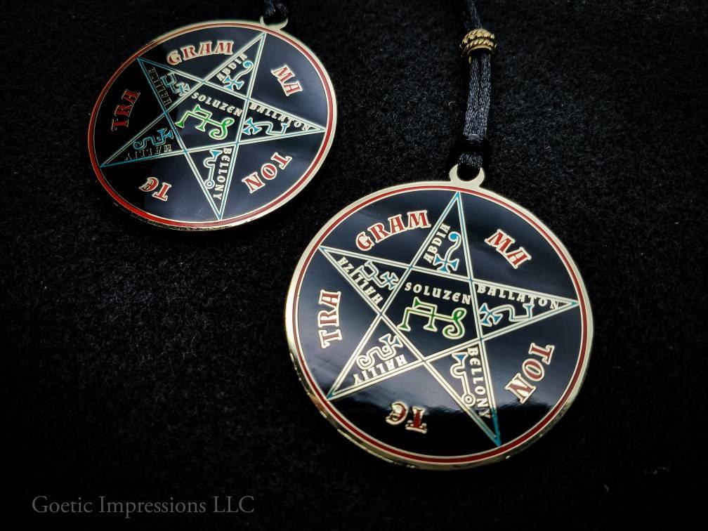 Two sided Pentagram of Solomon Pendant