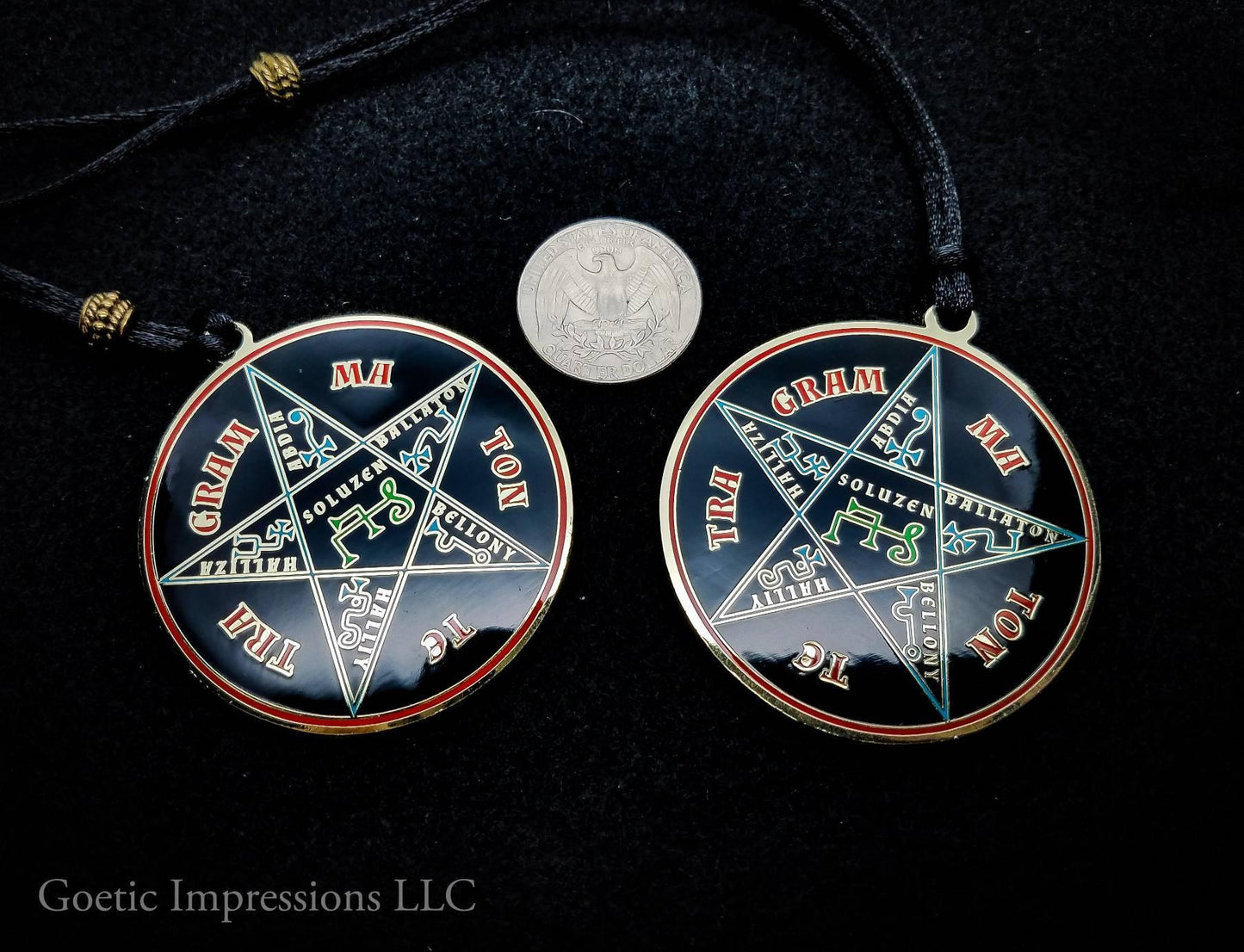 Pentacle of Solomon featuring the TETRAGRAMMATON