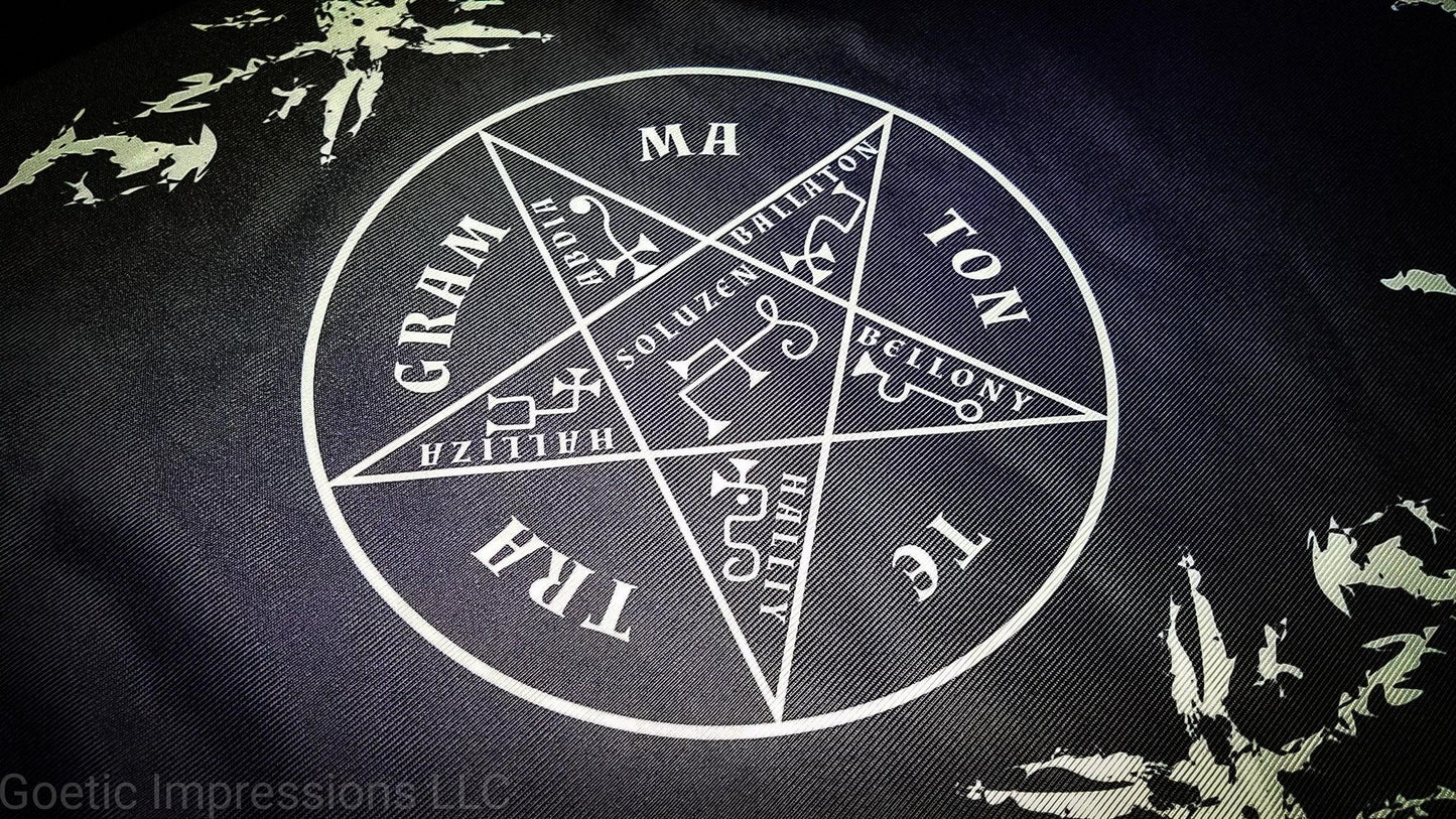 Lesser Key of Solomon: Ars Goetia Pentacle of Solomon Altar Cloth