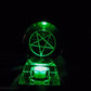 Green pentagram crystal ball