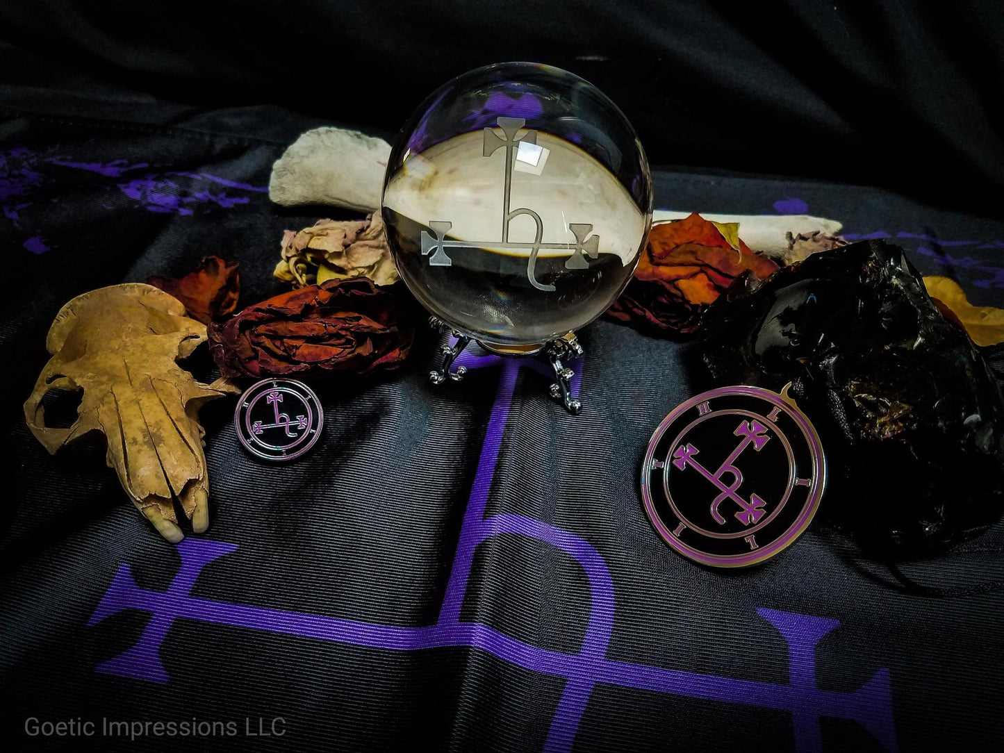 Purple Lilith Altar Cloth