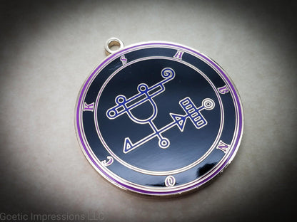 Brass Sabnock seal medallion