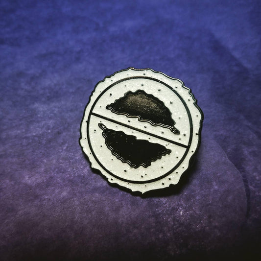 Salt symbol alchemy enamel pin
