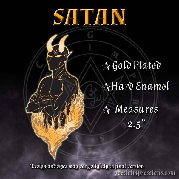 Satan: Dark Deities Enamel Pin